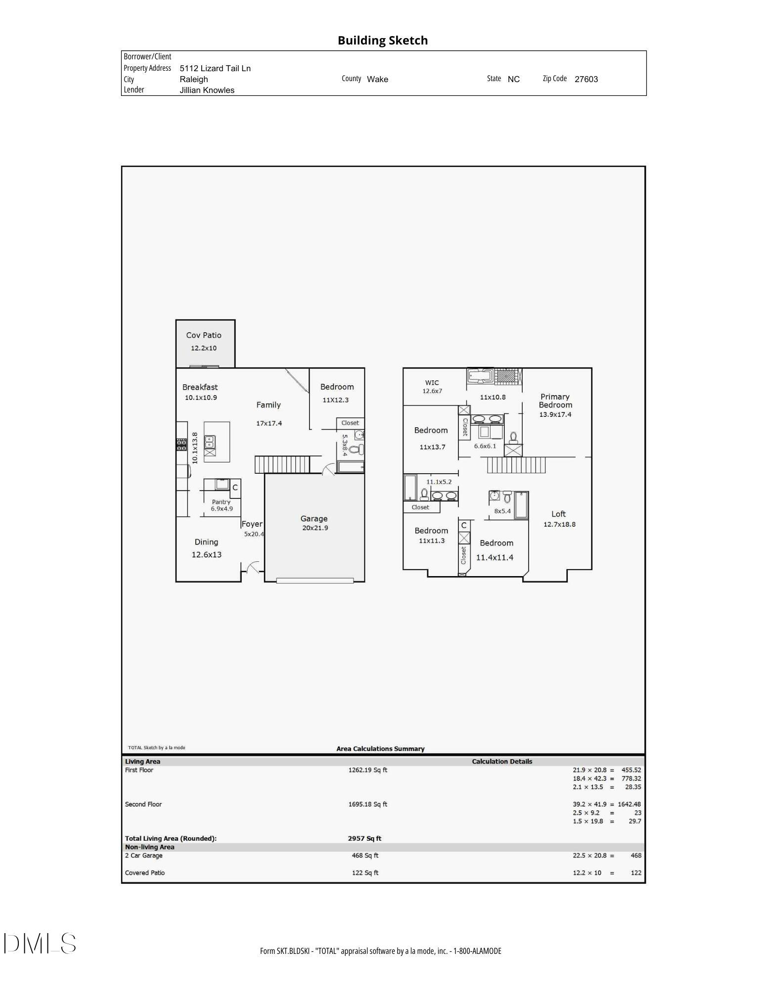 5112 Lizard Tail Lane Raleigh, NC 27603 - Photo 51 of 51 Floor Plan