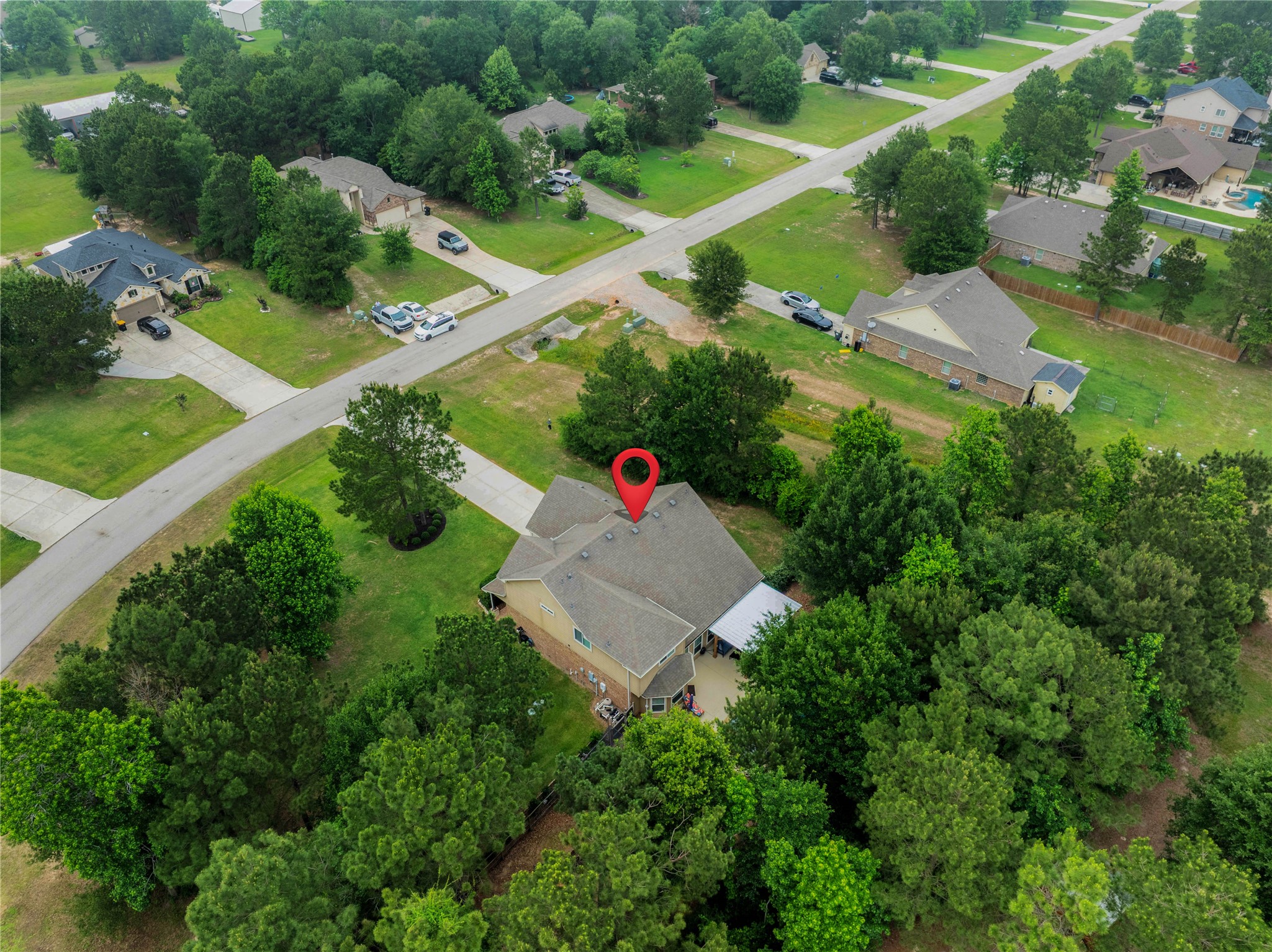 9223 Wapiti Trail Conroe, TX 77303 - Photo 44 of 45 an aerial view of a house