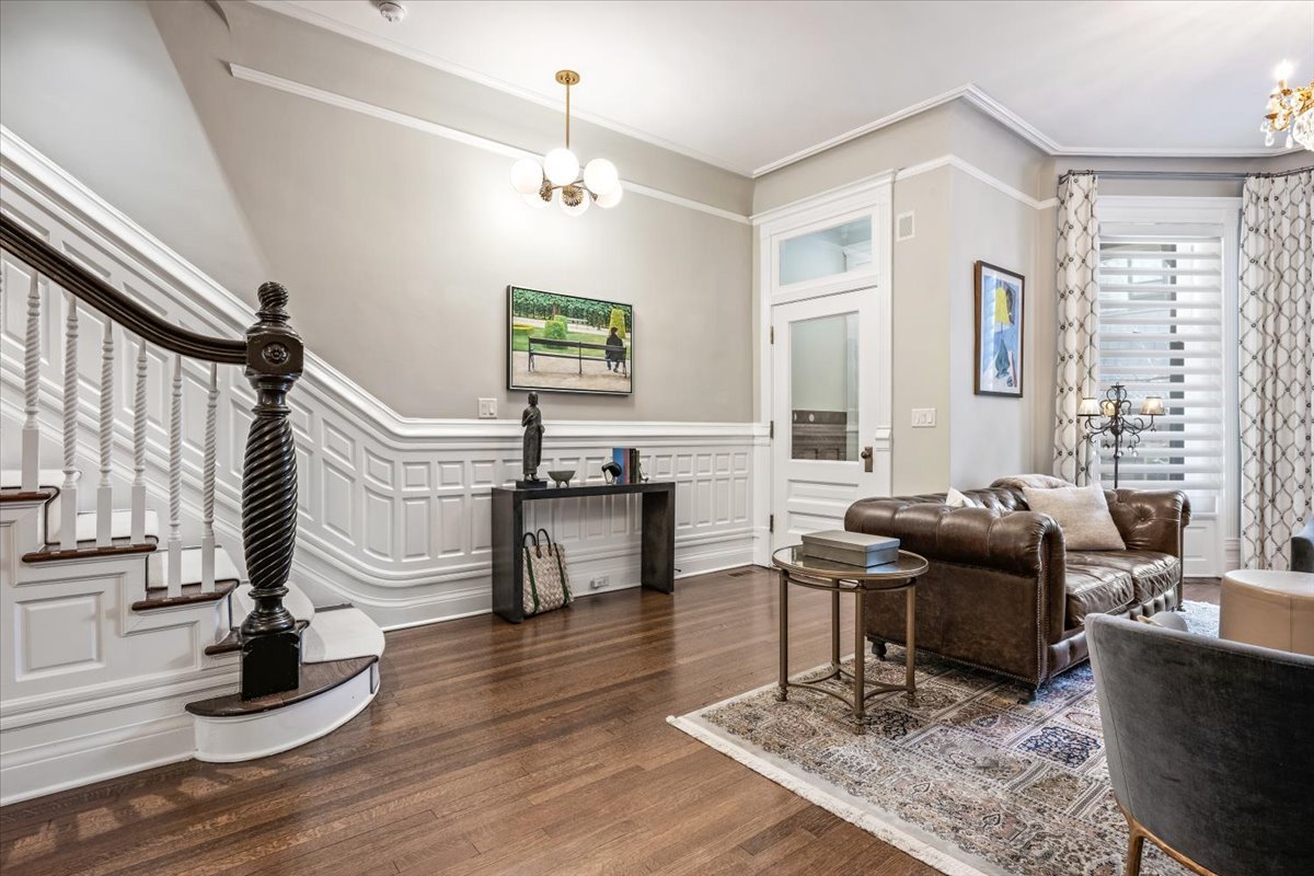 1304 North Ritchie Court Chicago, IL 60610 - Photo 10 of 28 a living room with furniture and wooden floor