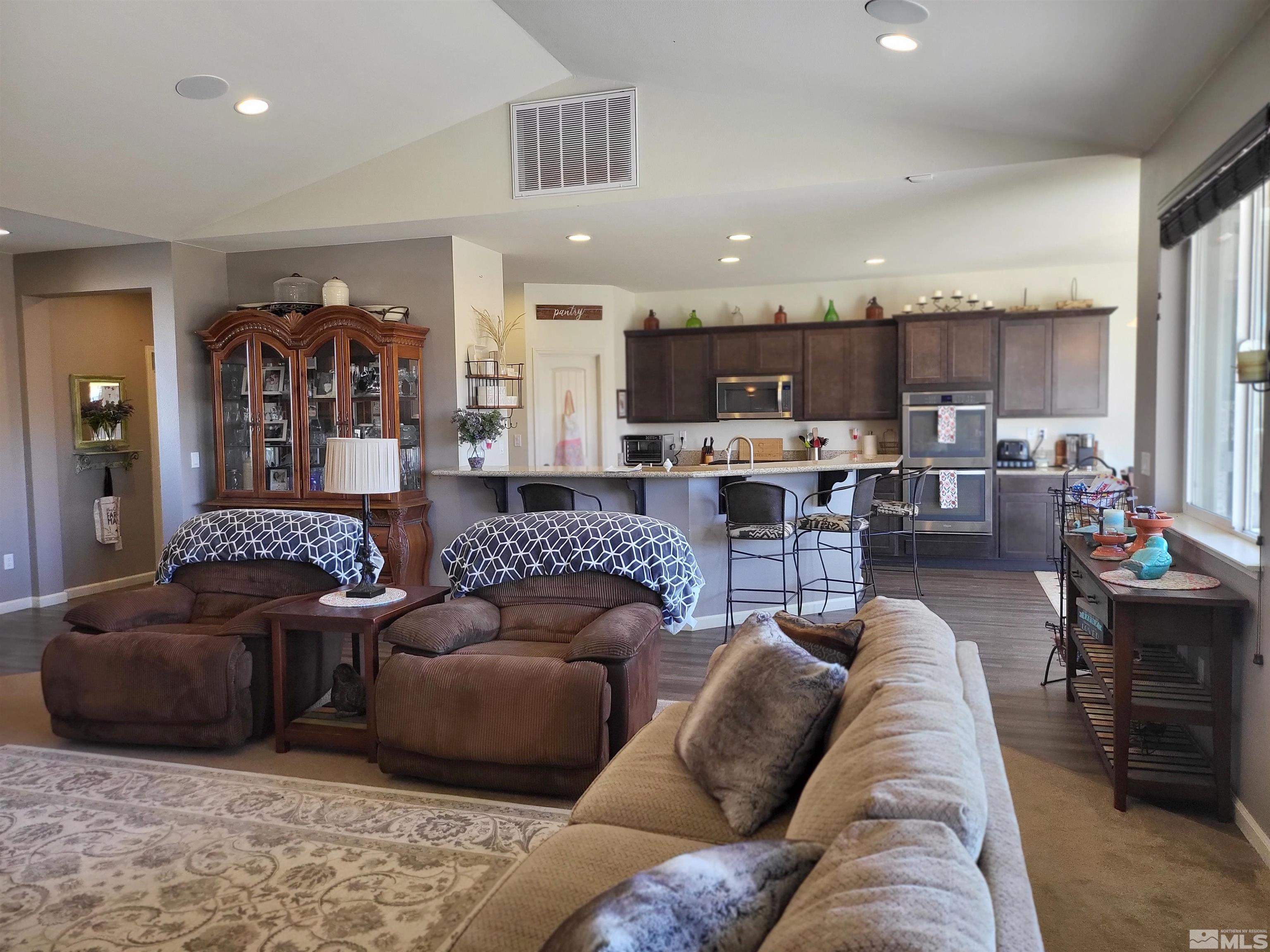 200 Pinto Ranch Court Reno, NV 89510 - Photo 8 of 37 a living room with furniture and kitchen view