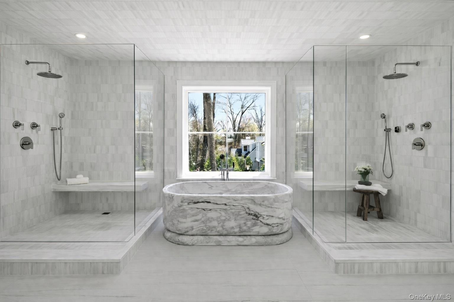 25 West Creek Farms Road Sands Point, NY 11050 - Photo 25 of 39 a bathroom with a tub shower and window