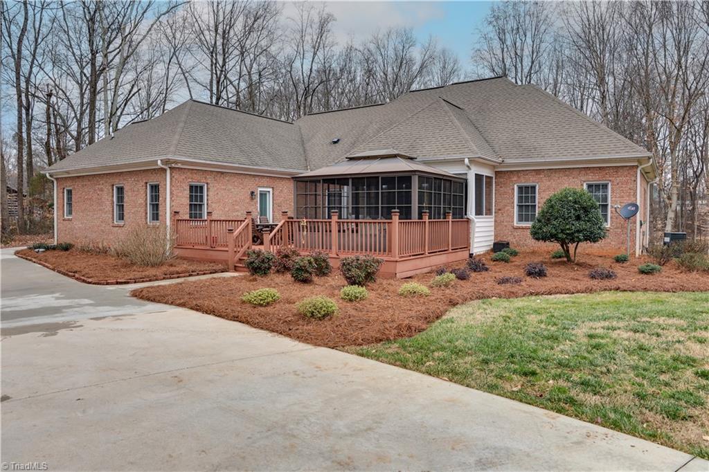 7925 Old Salisbury Road Linwood, NC 27299 - Photo 2 of 31 Rear View with deck and screened in gazebo