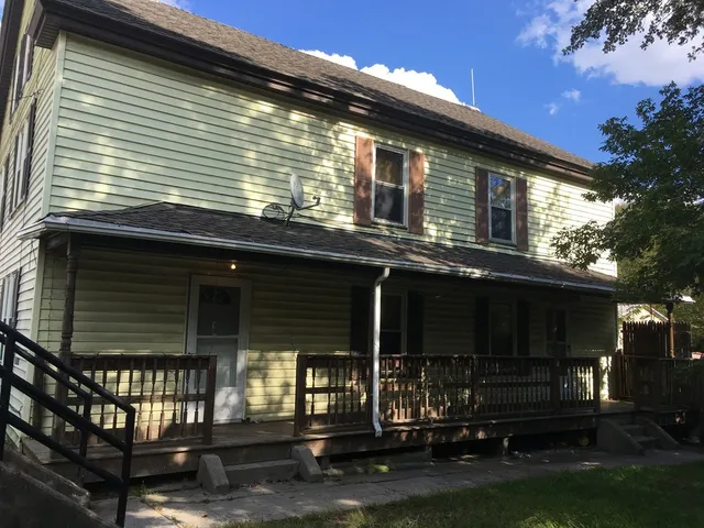 a front view of a house