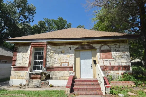 a front view of a house