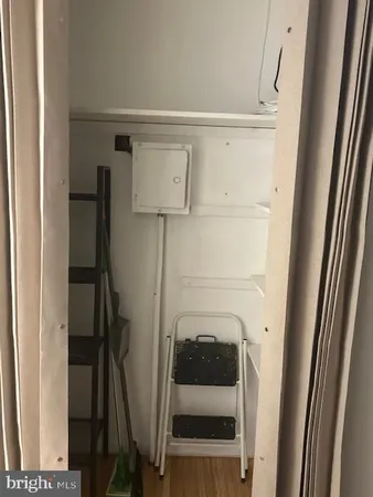 a view of storage and utility room