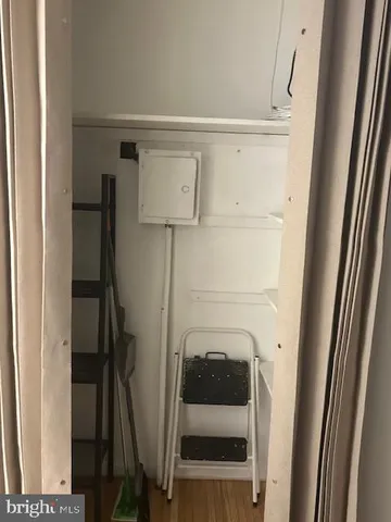 a view of storage and utility room