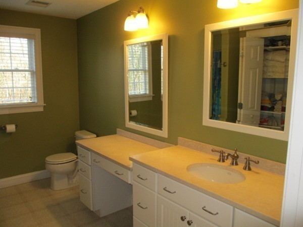 23 Spring Street Rehoboth, MA 02769 - Photo 21 of 27 a bathroom with a granite countertop sink and a mirror