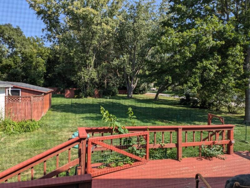 21W230 Pershing Avenue Lombard, IL 60148 - Photo 34 of 41 a view of a wooden deck with a yard