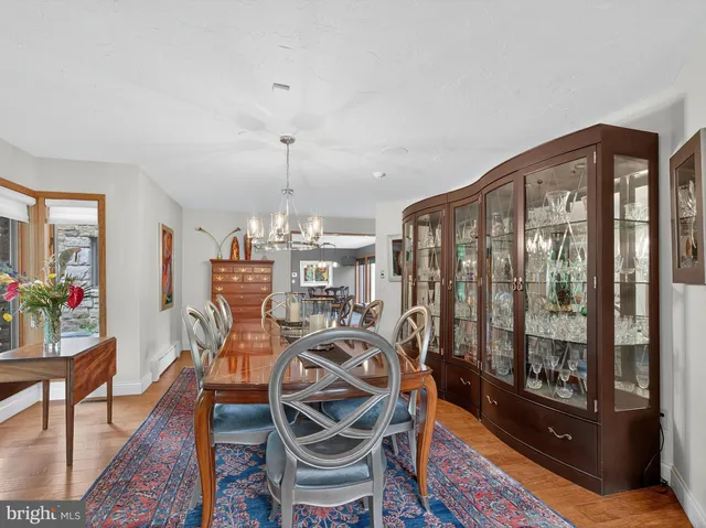 a view of a lake with a yard and lake view