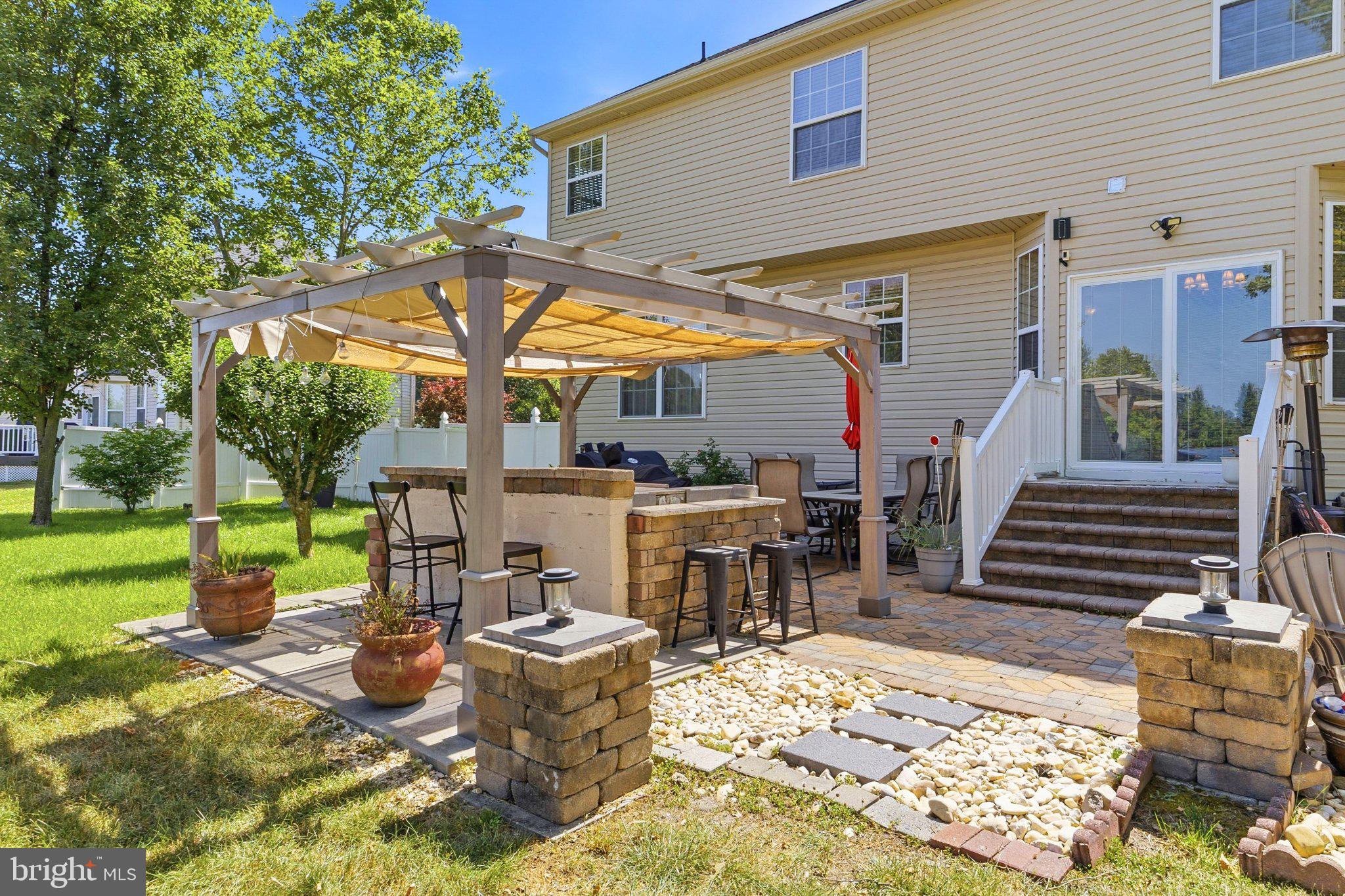 683 South Blue Bell Road Vineland, NJ 08360 - Photo 34 of 38 Charming outdoor retreat with pergola.