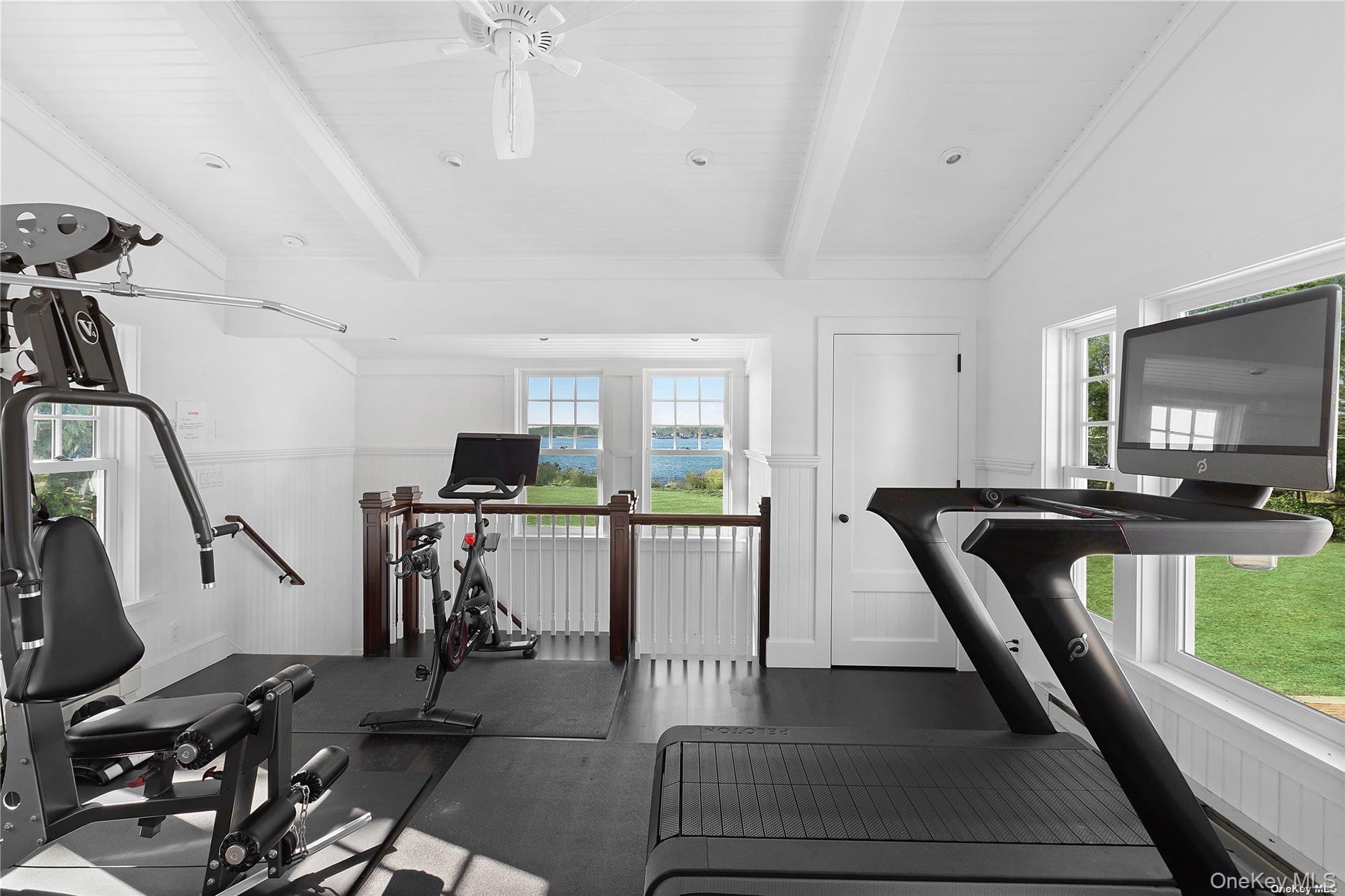 74 Cedar Lane West Remsenburg, NY 11960 - Photo 23 of 37 a view of a room with gym equipment