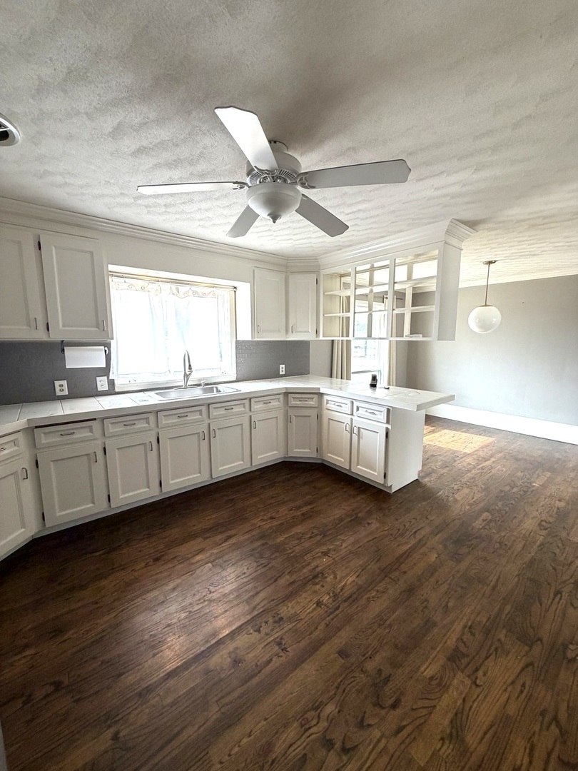 401 North Street Mazon, IL 60444 - Photo 8 of 23 a kitchen with a sink cabinets and wooden floor