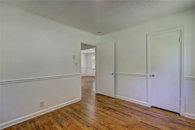 a view of an empty room