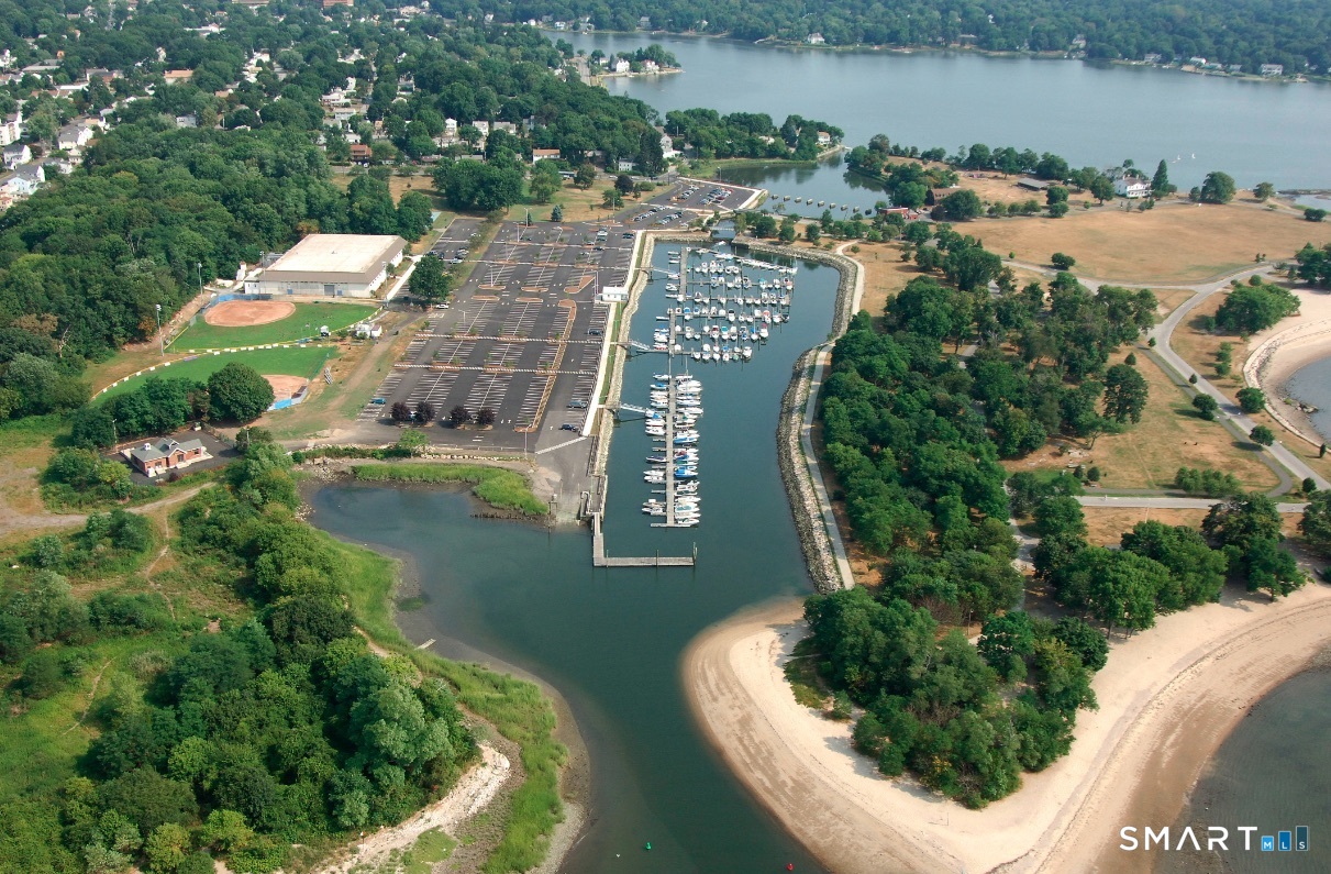 930 Cove Road, Unit 2 Stamford, CT 06902 - Photo 13 of 14 a aerial view of a house with a lake view