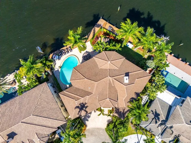 an aerial view of a city with lots of buildings