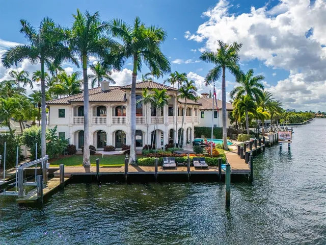a view of a lake with a large mountain view