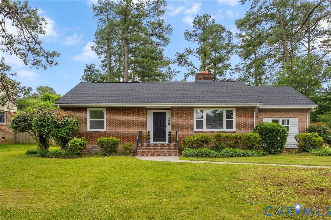 7709 Yolanda Road Henrico, VA 23229 - Photo 1 of 26 Single story home featuring a front lawn, roof wit