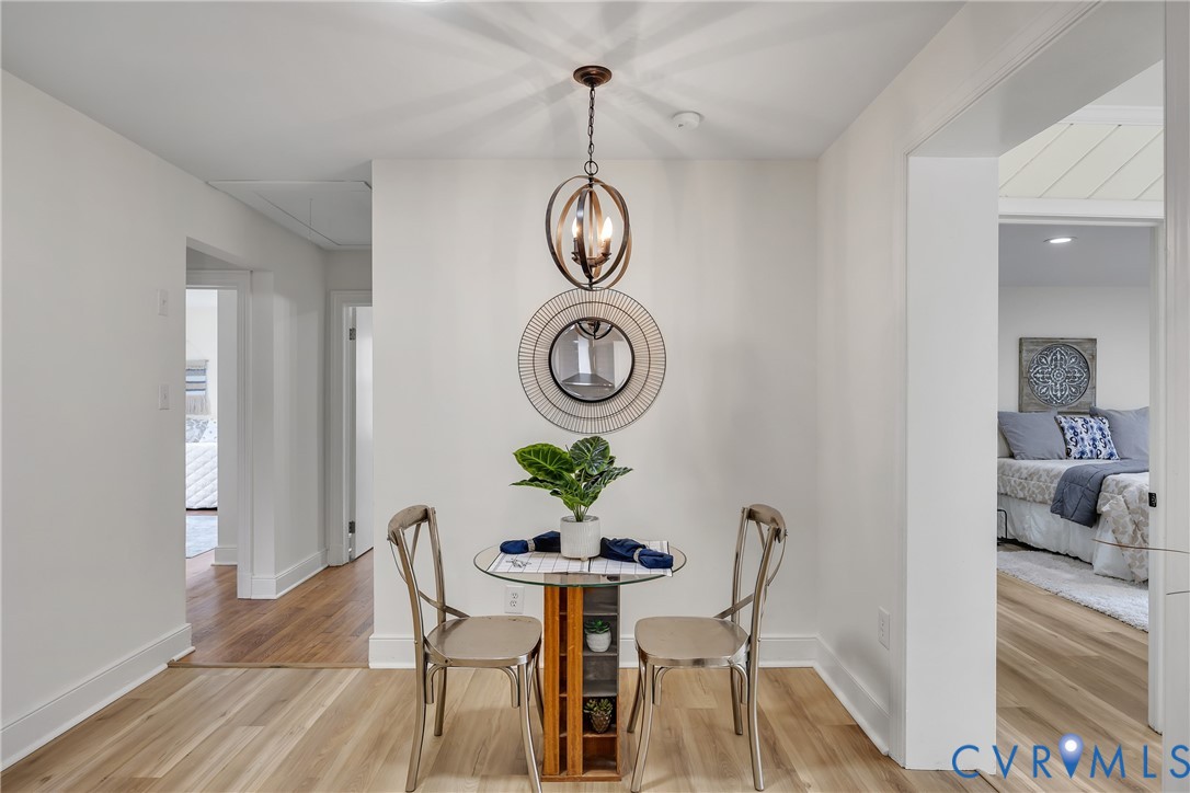 7709 Yolanda Road Henrico, VA 23229 - Photo 11 of 26 Dining area featuring light wood-style floors and