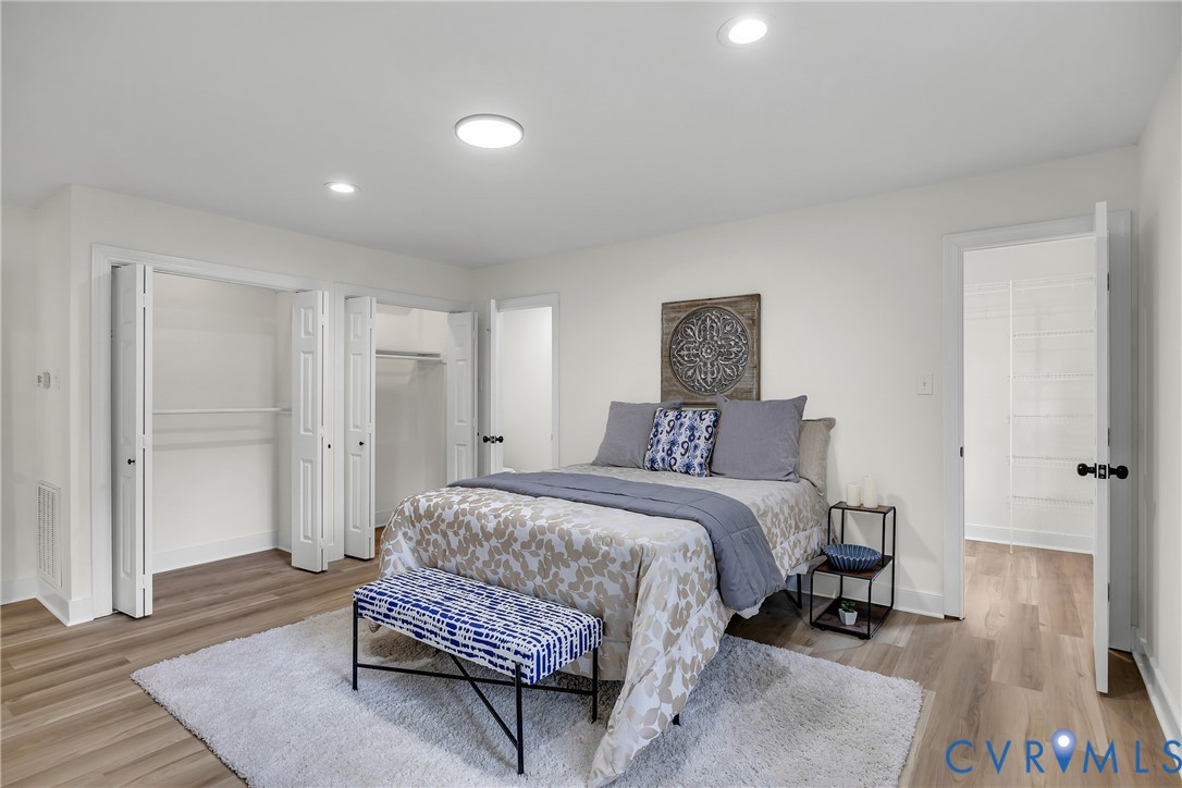 7709 Yolanda Road Henrico, VA 23229 - Photo 21 of 26 Bedroom featuring recessed lighting and light wood