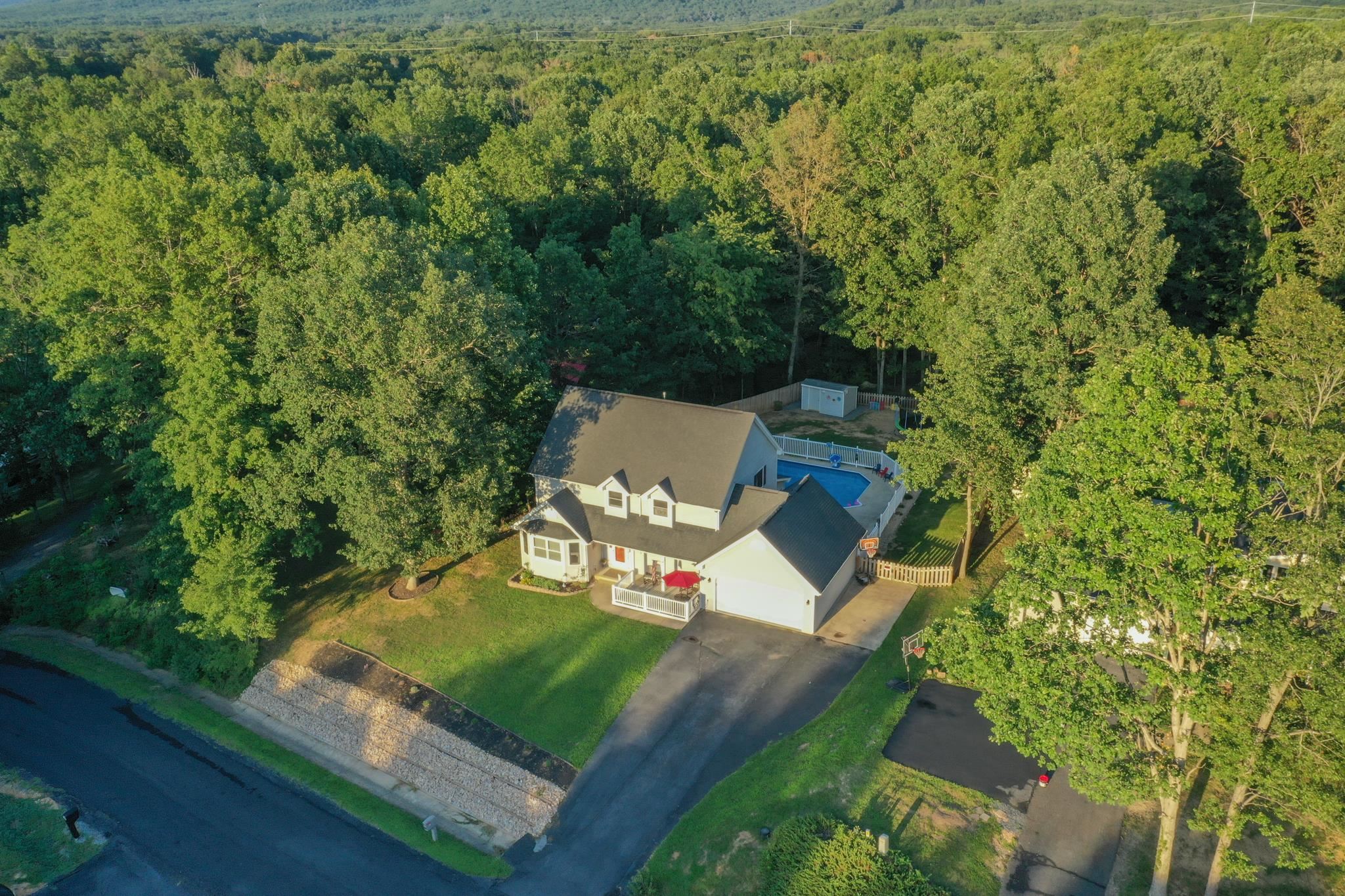 172 Beagle Gap Run Waynesboro, VA 22980 - Photo 4 of 32 an aerial view of a house with garden space and sitting area