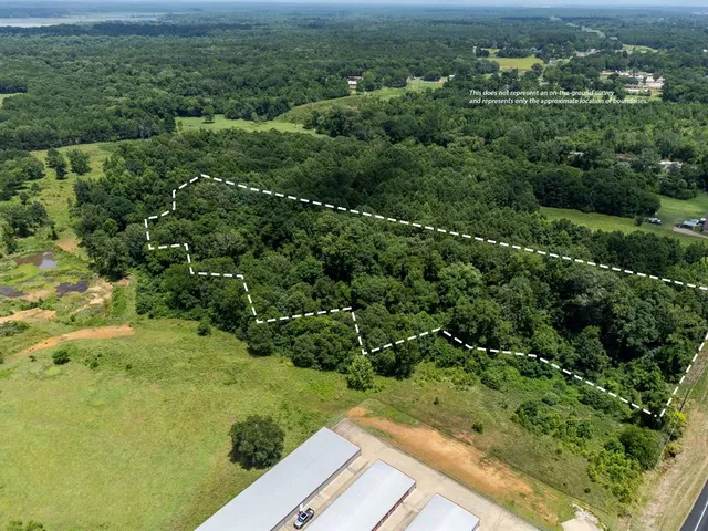a view of a yard with a street