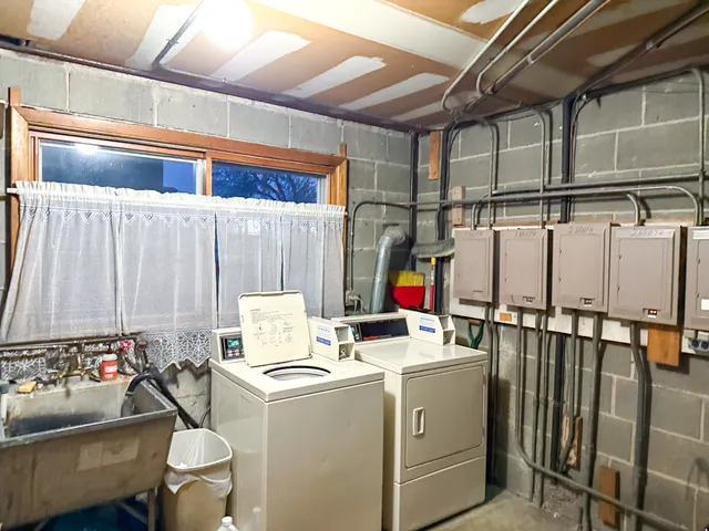 a room with storage and utility