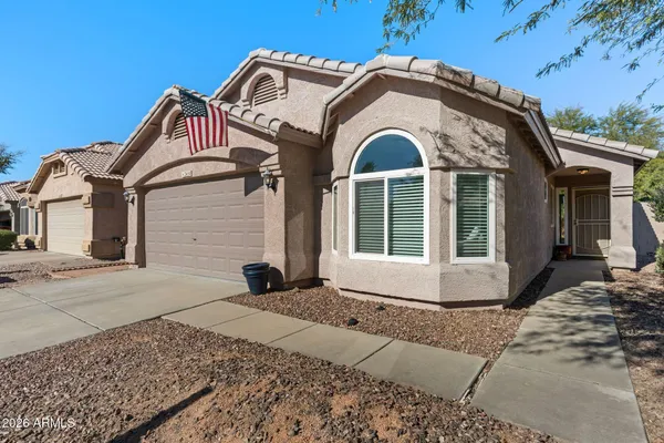 a front view of a house