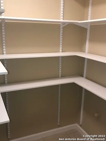 a close view of closet