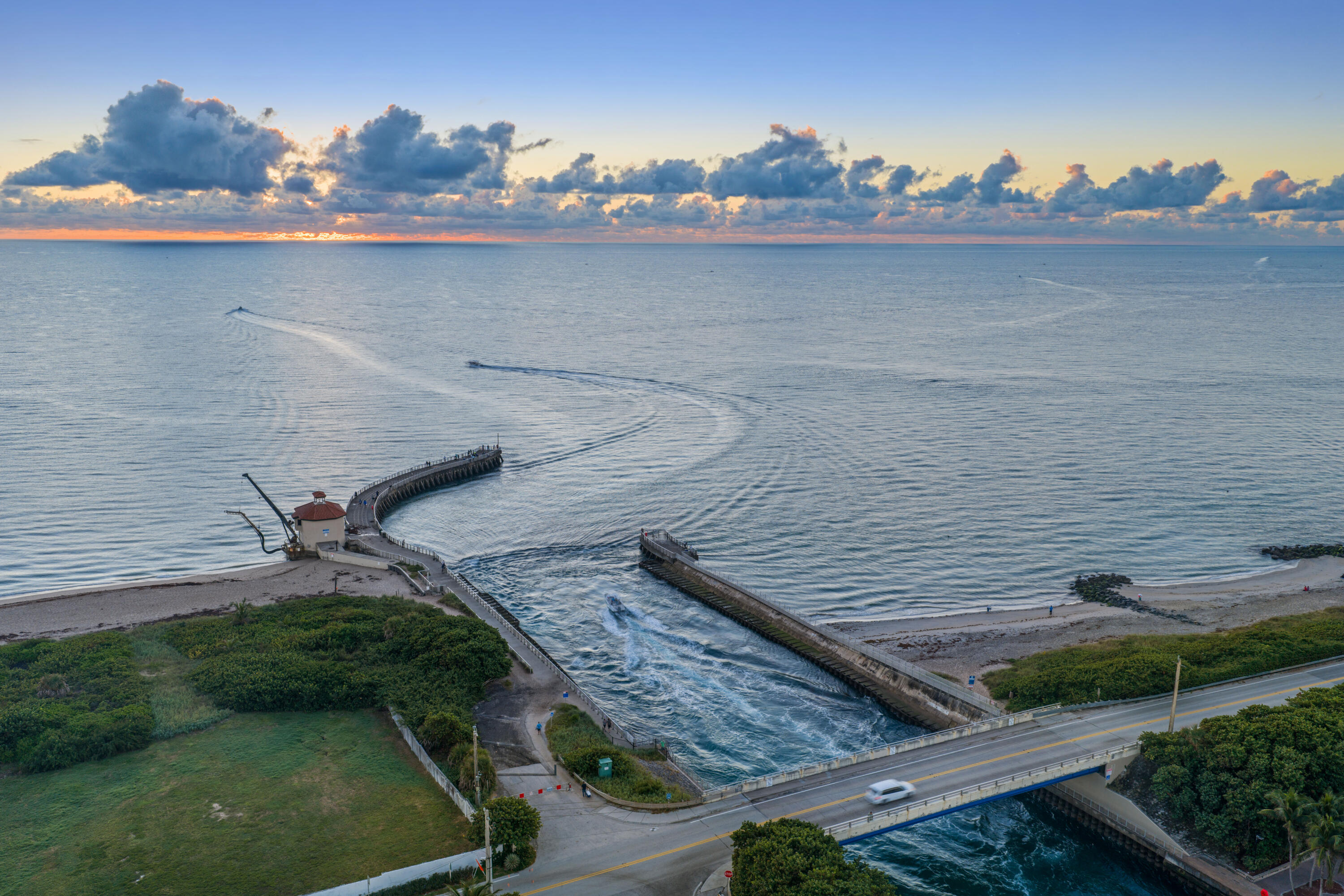 125 Marlin Drive Ocean Ridge, FL 33435 - Photo 109 of 121 Aerial At Sunrise