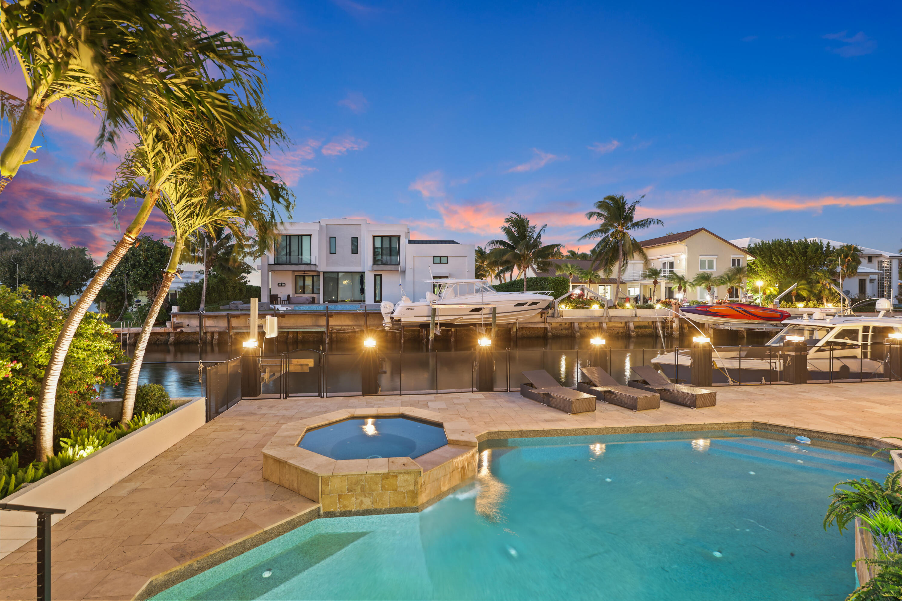 125 Marlin Drive Ocean Ridge, FL 33435 - Photo 75 of 121 Backyard Twilight