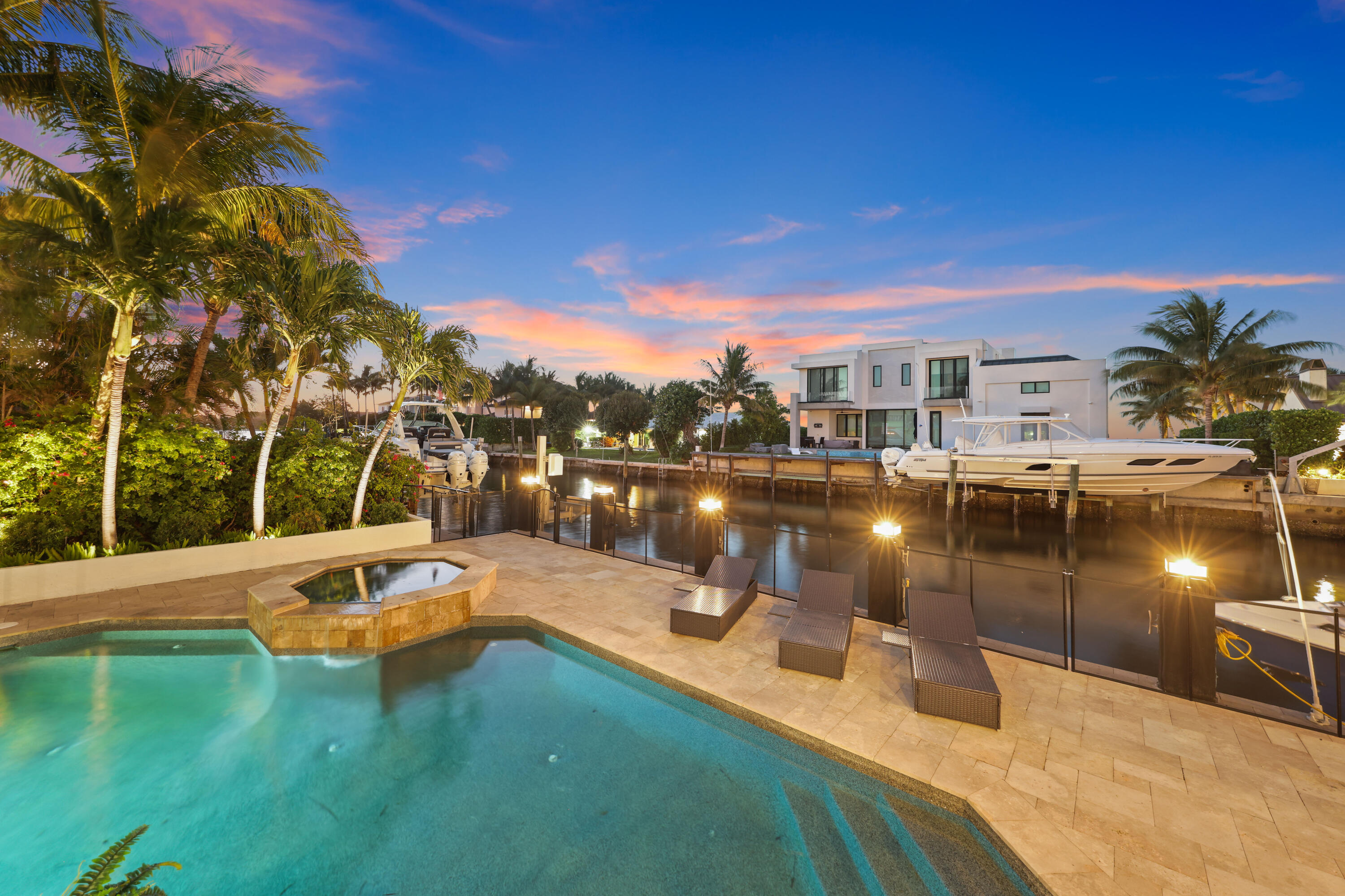 125 Marlin Drive Ocean Ridge, FL 33435 - Photo 78 of 121 Backyard Twilight