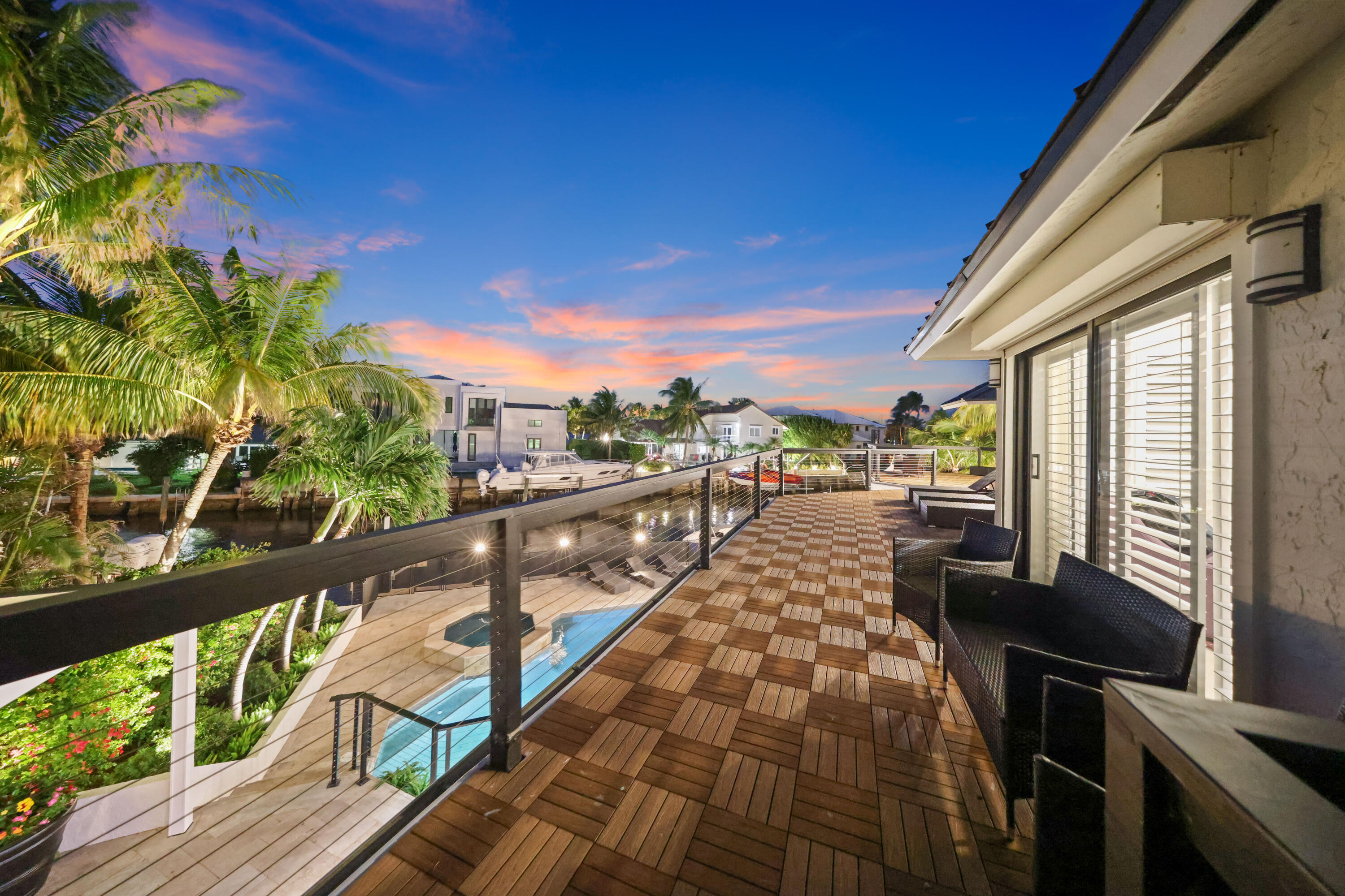 125 Marlin Drive Ocean Ridge, FL 33435 - Photo 87 of 121 Backyard Twilight