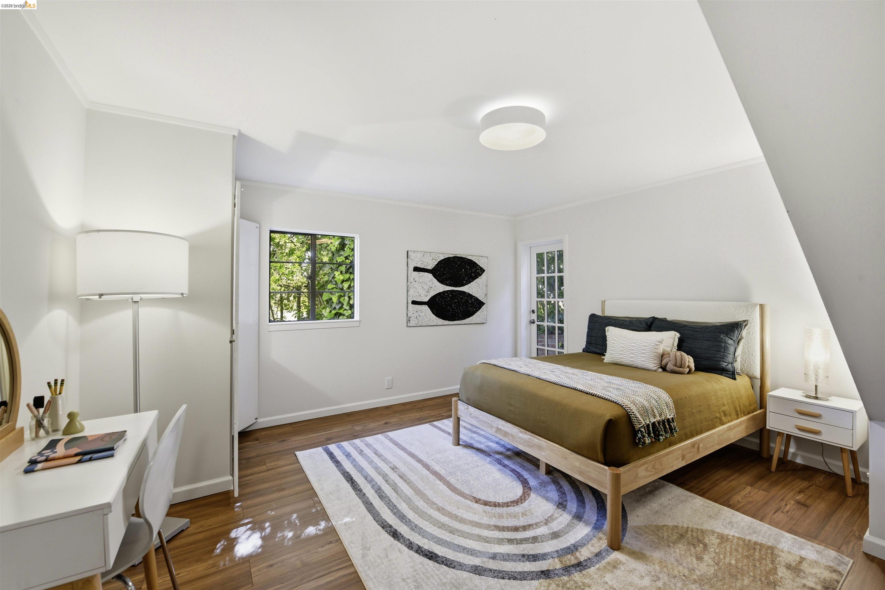44 Highgate Road Kensington, CA 94707 - Photo 42 of 83 a bedroom with a bed and a desk