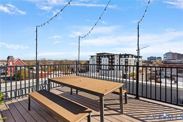 a view of a city with tall buildings