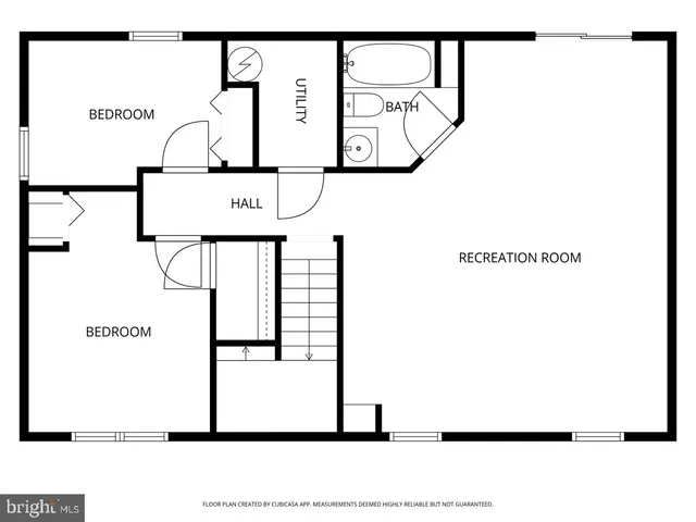 a picture of a bench in front of door