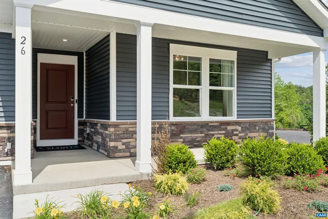a front view of a house