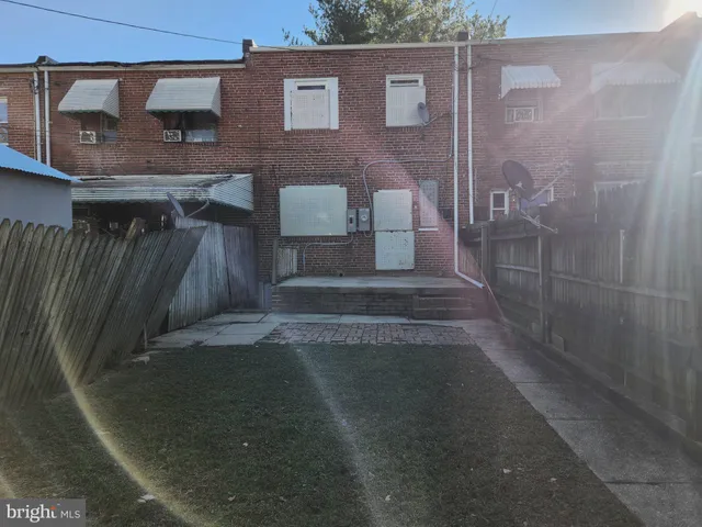 a view of a brick wall