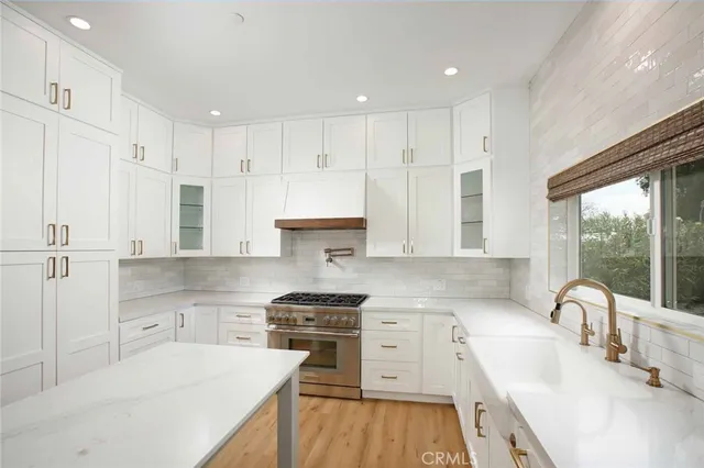 a view of small space with wooden floor