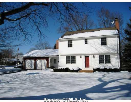 Exterior Front. Quality built 4 bedroom, 2.5 bath Ansaldi colonial located in popular neighborhood.