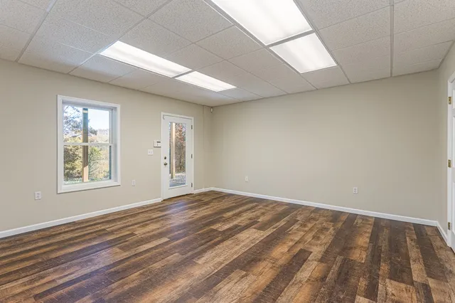 a view of a garage room