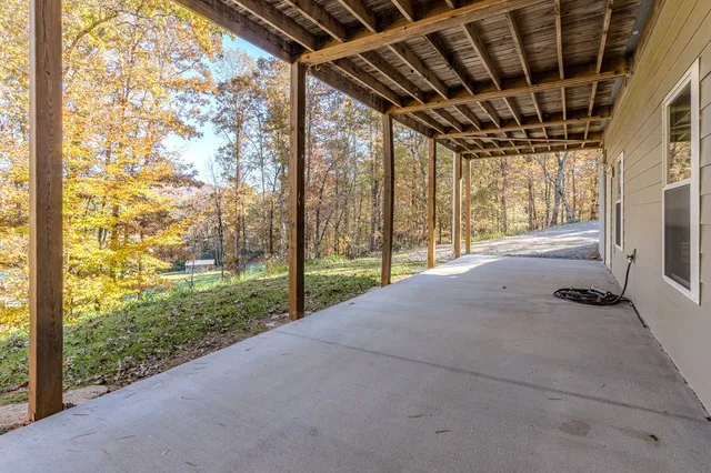 a view of outdoor space with deck area