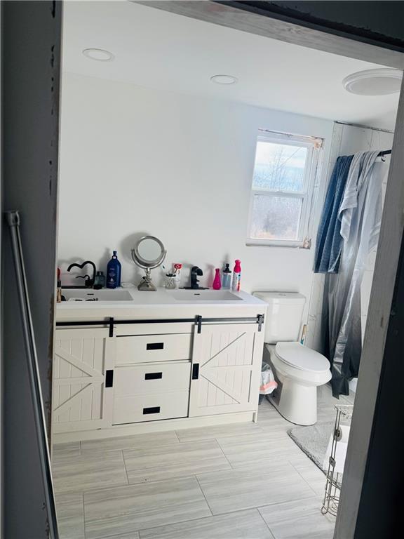 508 McKibben Road Buchanan, GA 30113 - Photo 11 of 13 a bathroom with a sink vanity mirror and toilet