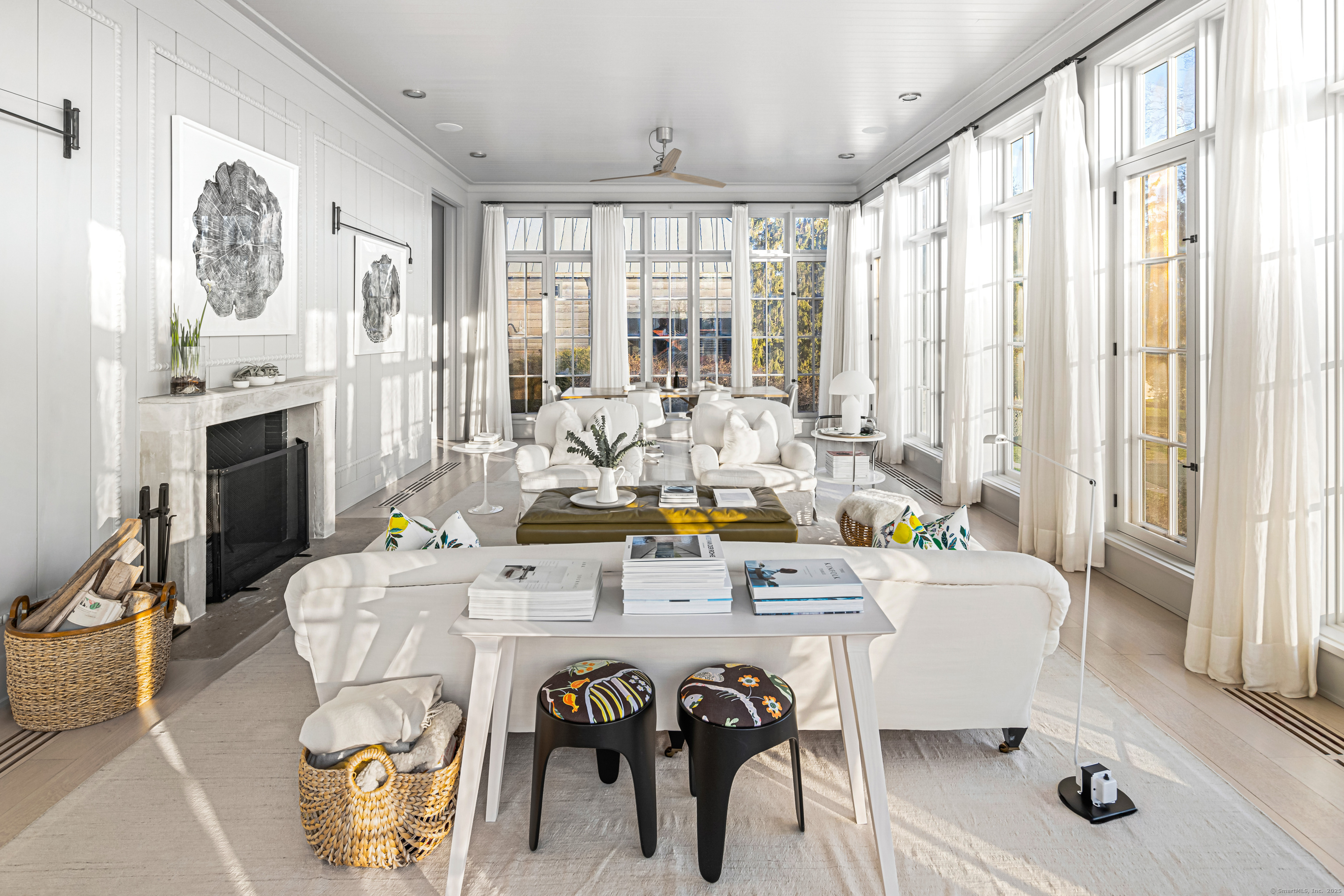 1131 Sasco Hill Road Fairfield, CT 06824 - Photo 13 of 40 a view of a dining room with furniture window and outside view