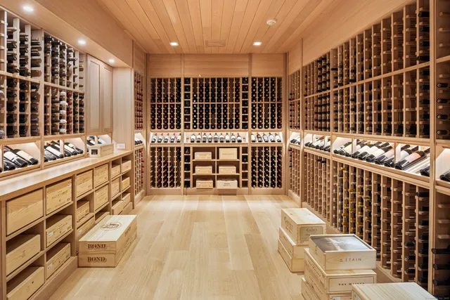 a view of balcony with wooden floor