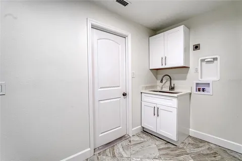 a room with storage and utility