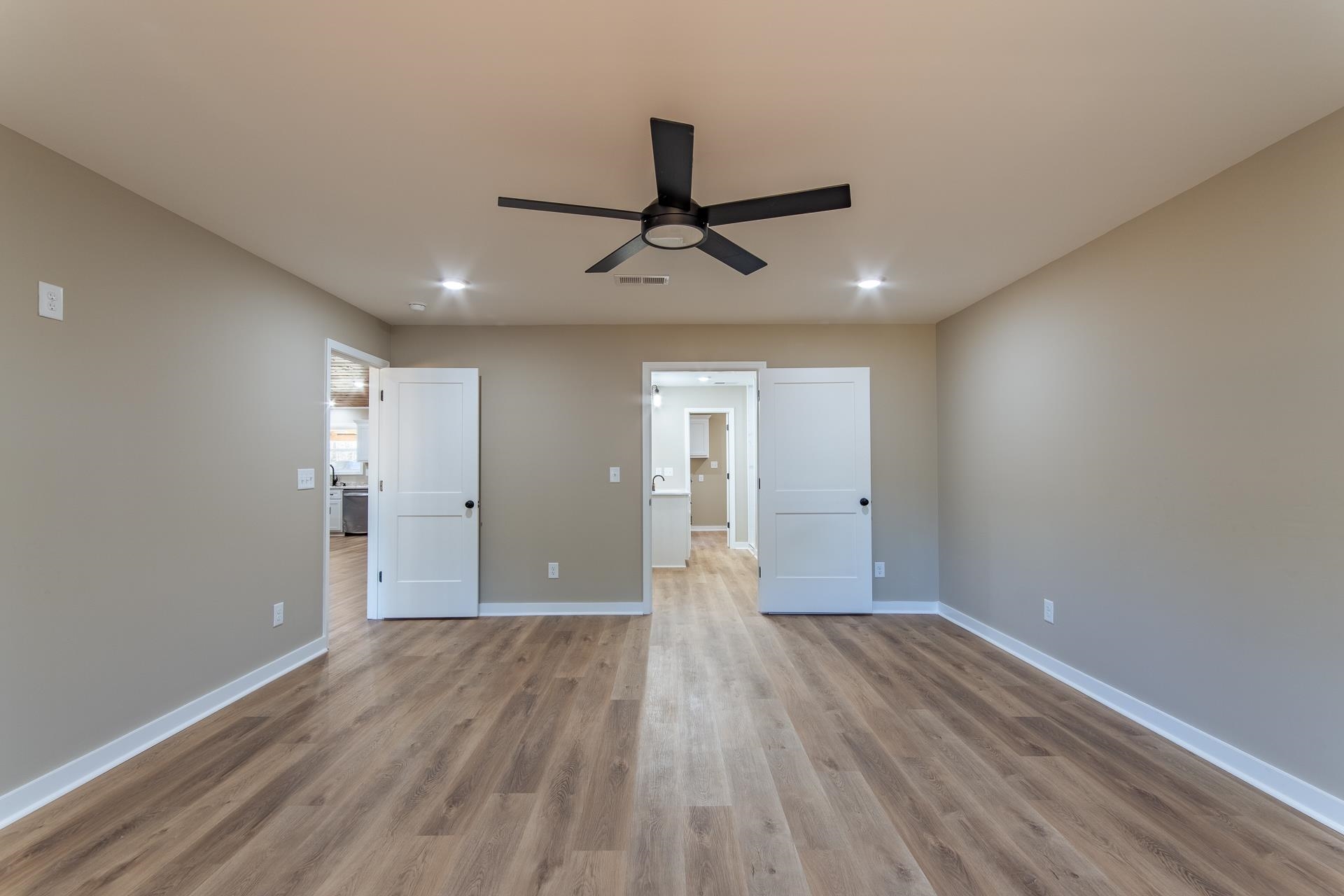 1471 Chambers Store Road Michie, TN 38357 - Photo 11 of 38 Unfurnished bedroom featuring light wood-style flooring, recessed lighting, baseboards, and visible vents