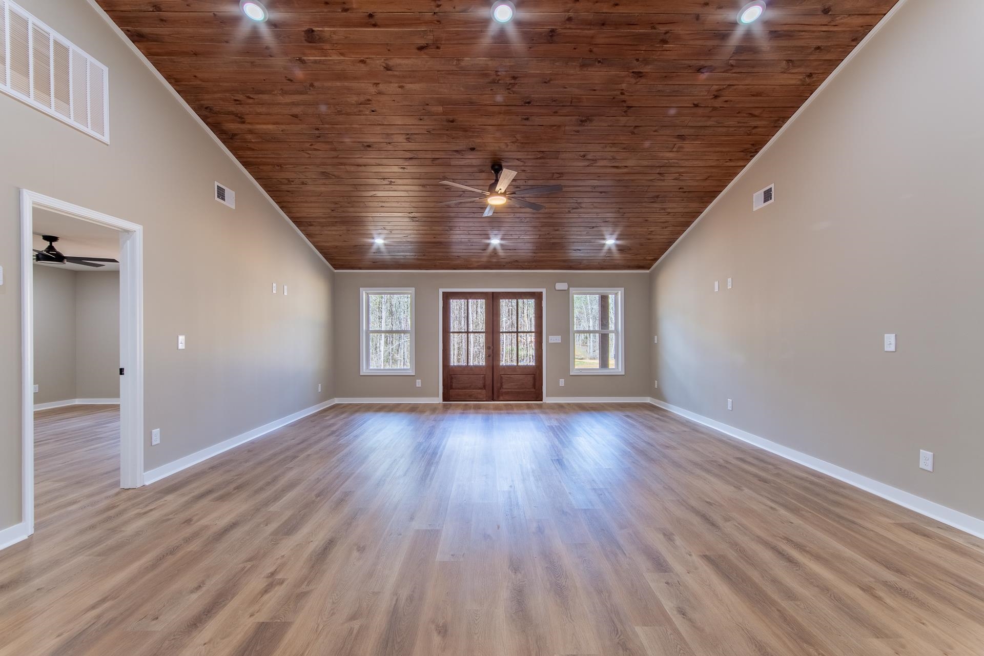 1471 Chambers Store Road Michie, TN 38357 - Photo 10 of 38 Foyer with visible vents, wooden ceiling, and a ceiling fan