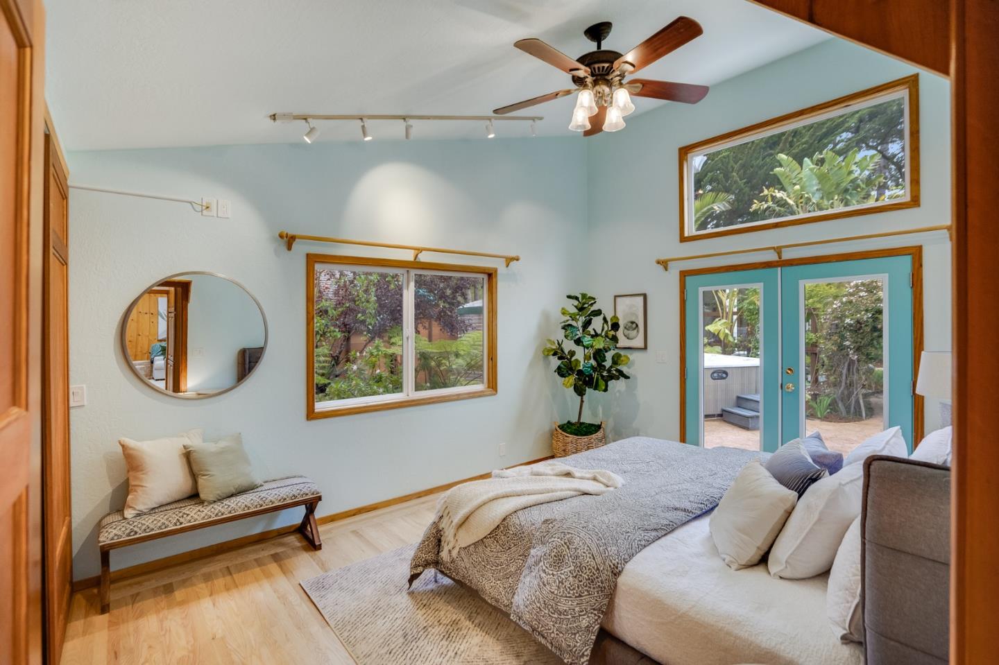 1067 Rio Vista Drive Pacifica, CA 94044 - Photo 12 of 43 a bedroom with a bed and a large window