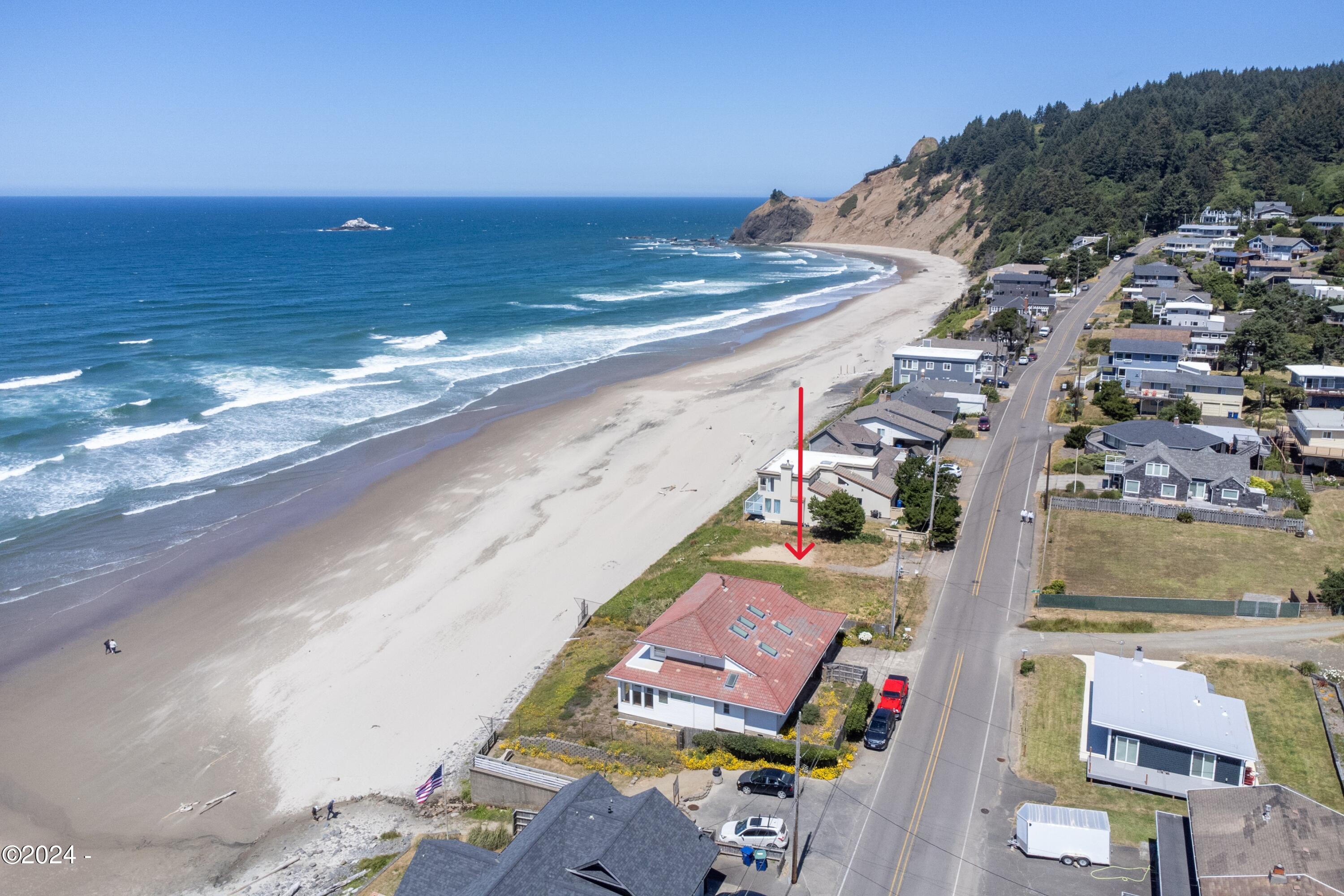 7307 Northwest Logan Road Lincoln City, OR 97367 - Photo 10 of 11 7307 NW Logan Rd (drone)-9 - arrow