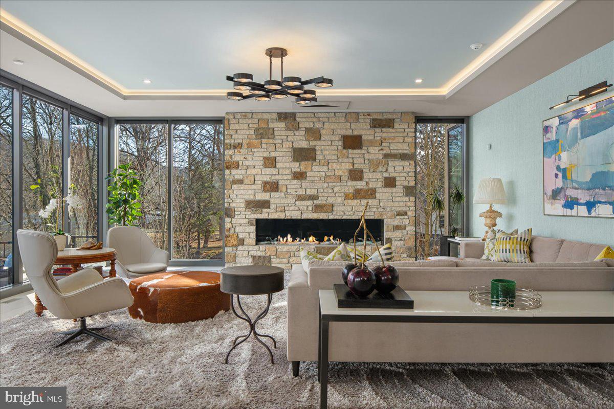 182 South Main Street New Hope, PA 18938 - Photo 10 of 74 Main Level Family room with drop down projectionTV